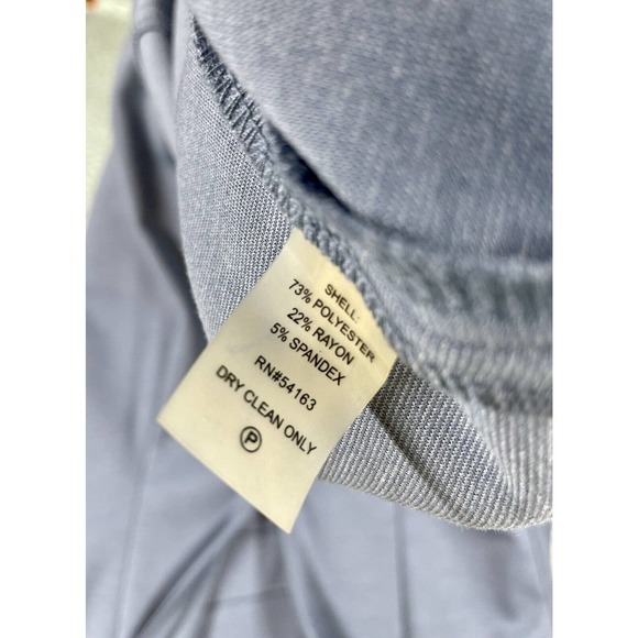 IVANKA TRUMP Light Blue Sleeveless Starburst Side Zipper Career Sheath Dress 4 - Picture 9 of 11